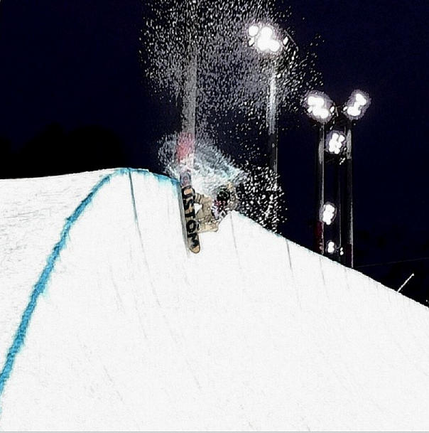 Pipe here is better for a slash than anything else. #mogulfield #roadtoSPT Photo: @gregbretzz 