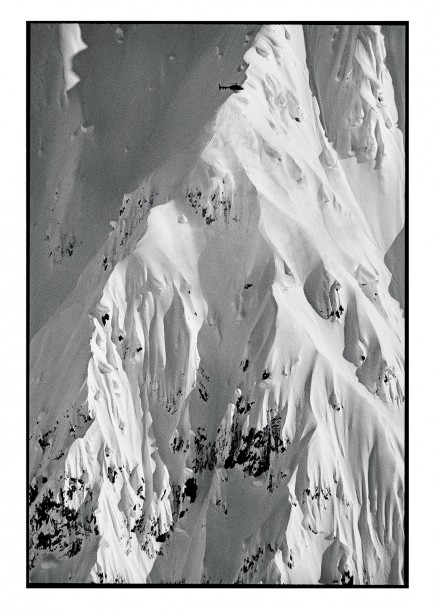 A helicopter dropping Blair Habernicht off on top of Left Mordor