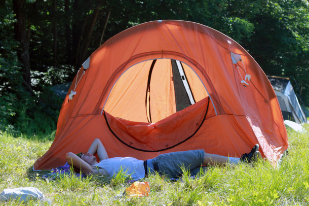Tent or oven, depending on the time of day. Photo: Luke Stafford