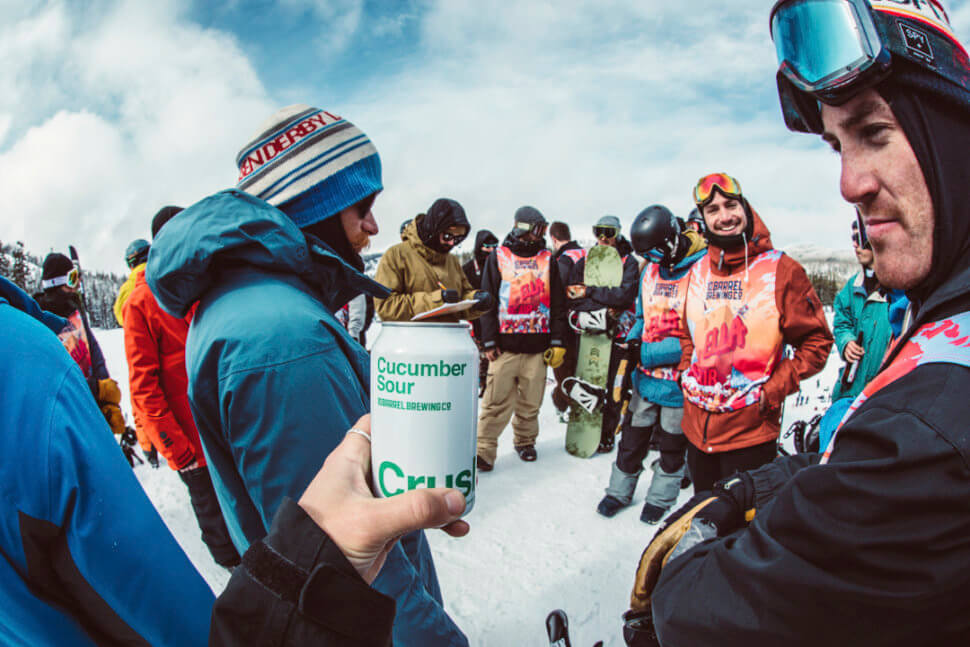 Hella Big Air snowboarding Mt. Bachelor 10 Barrel Brewing Bend Oregon