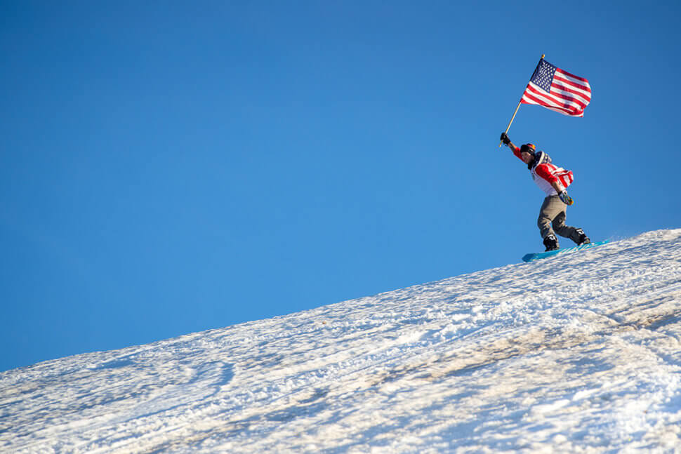 Mammoth Mountain snowboarding spring winter California