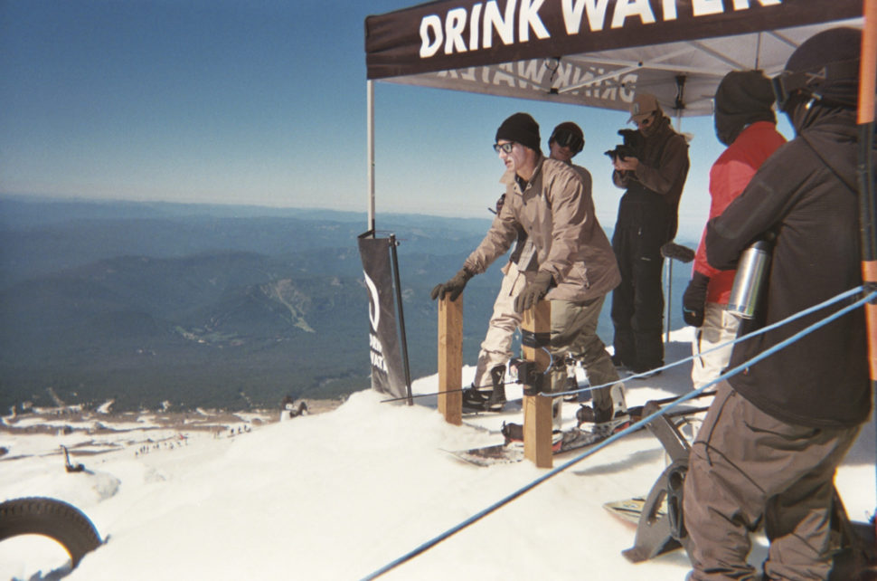 Myles Soderstrom photography Drink Water Rat Race 2017 snowboarding mt hood high cascade snowboard camp
