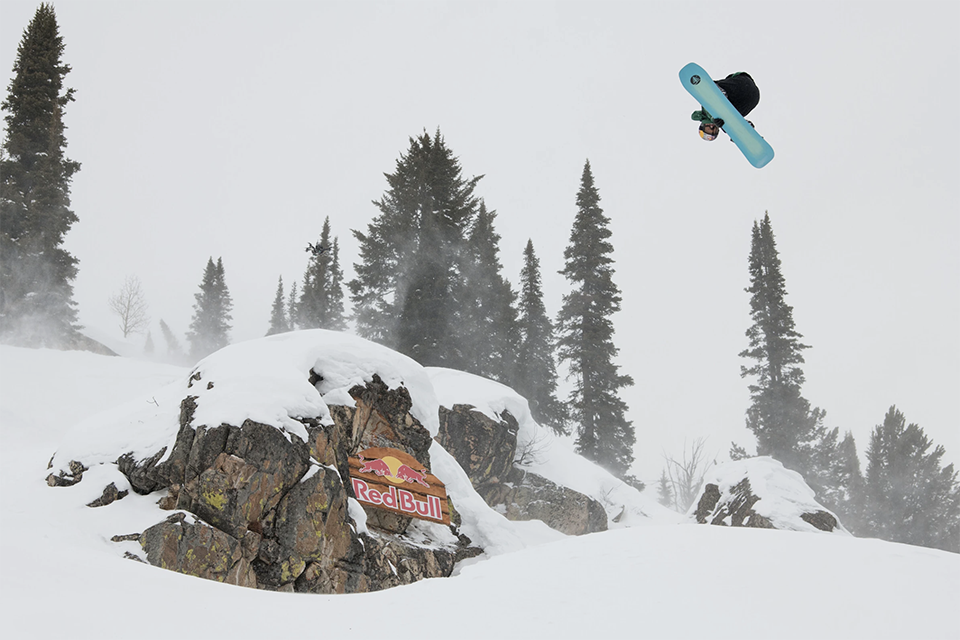 Ben Ferguson hits a jump at Natural Selection at Jackson Hole