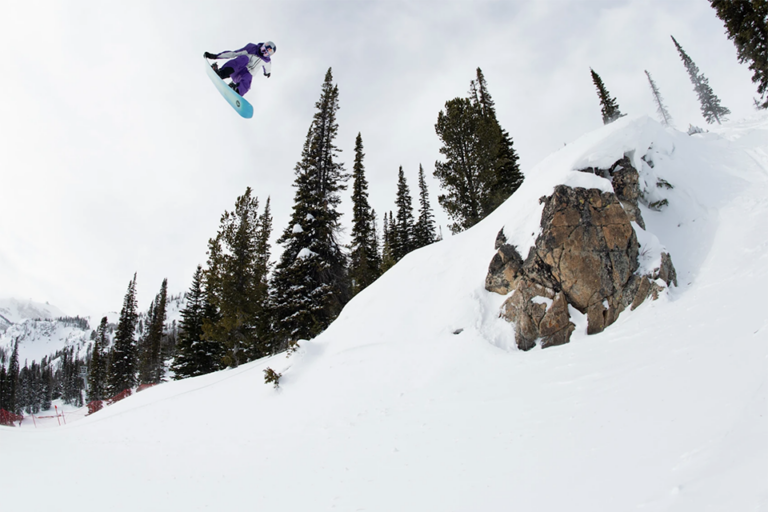 Mark McMorris riding at Natural Selection in Jackson Hole