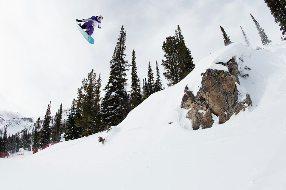Mark McMorris riding at Natural Selection in Jackson Hole