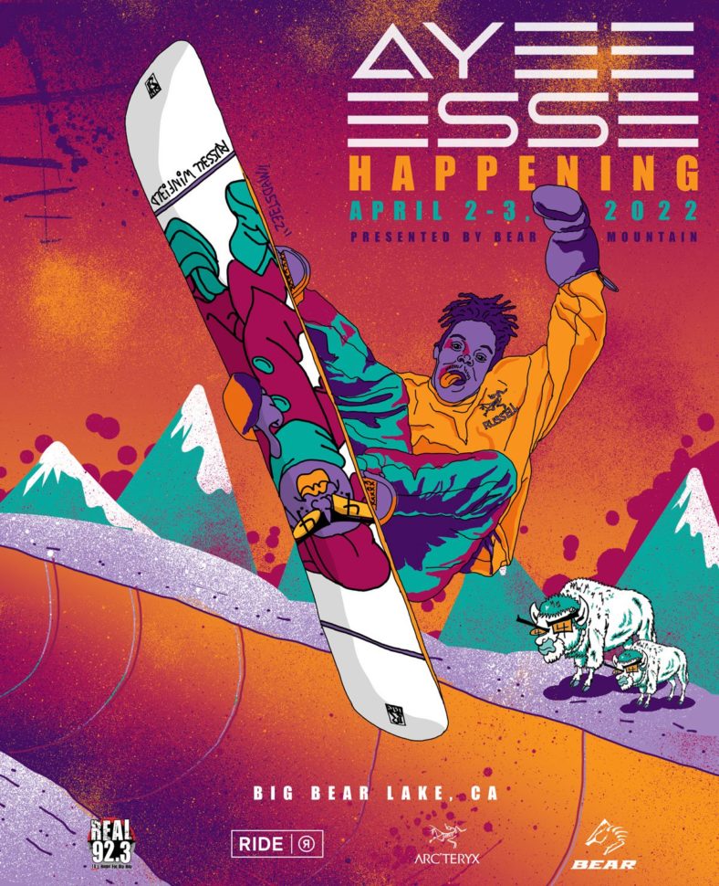 Ayye Esse Happening flyer April 2022