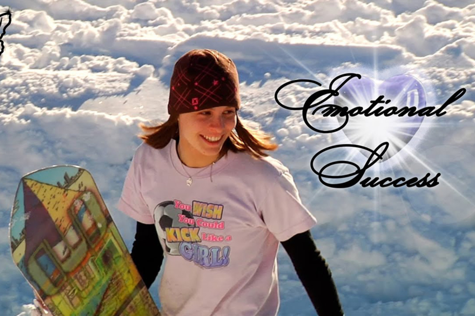 emotional success snowboarding