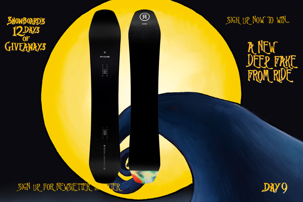 Ride Deep Fake Snowboard GIveaway