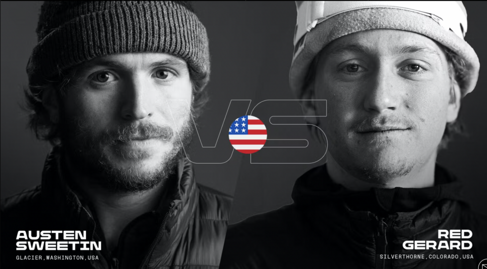 Austen Sweetin and Snowboarder Red Gerard Natural Selection Tour Duel 2024