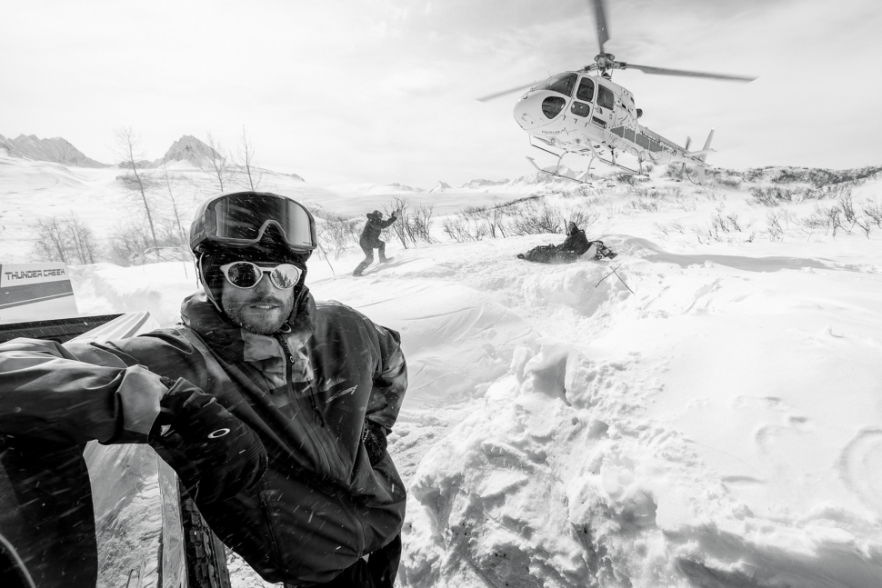Stale Sandbech snowboarding Alaska